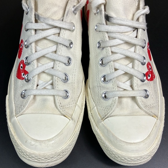 Converse x Comme Des Garçons Play Chuck 70 Sneaker Shoes Unisex M 6 / W 8 - Picture 2 of 13